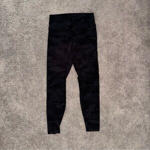 Lululemon Black Camouflage Leggings